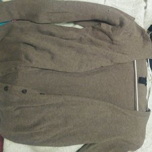 GREAT CONDITION BROWN BUTTON UP CARDIGAN